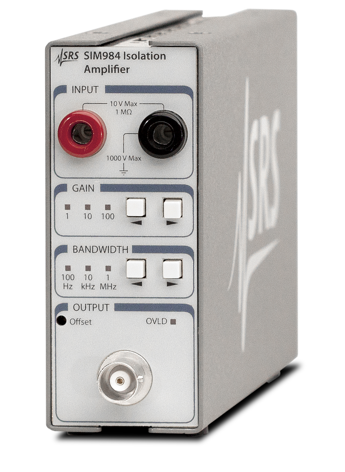 Wide bandwidth isolation amplifier module